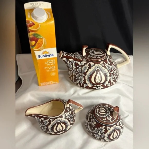 Mungal hand painted tea set/Unravel India - Picture 4 of 5